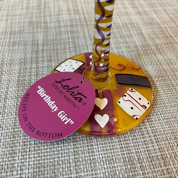 Lolita Birthday Girl Martini Glass - Picture 5 of 7